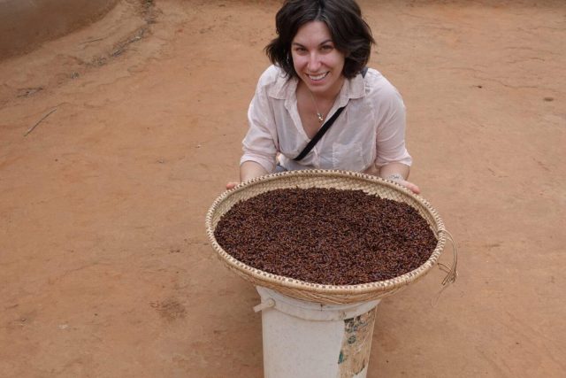 Julie Lesnik with termites for sale in South Africa